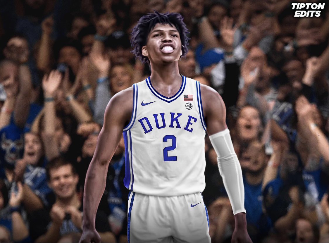 CBKReport's tweet photo. BREAKING:

Caleb Love has transferred to Duke. 

The 6’4 SG will join a backcourt with Tyrese Proctor and play with a front court that features Mark Mitchell &amp; potentially returning big Kyle Filipowski. 

🤯 https://t.co/BhnnNf0dId