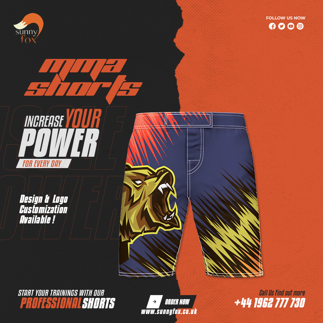🥊 Attention All Fighters! 🥊

Are you looking for custom MMA shorts that are both high-quality and personalized to your unique style?

Look no further than SunnyFox!🦊

We offer premium quality custom MMA shorts with customized designs and logo printing for our valued clients.👌🏻