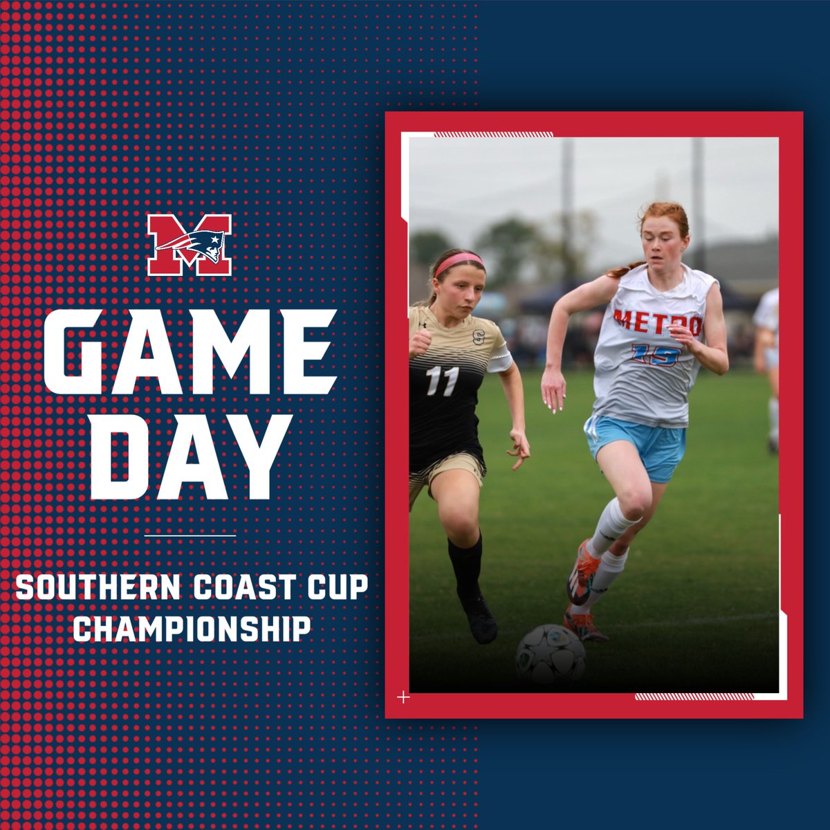 Good luck to our Lady Pats as they play in the Championship Game of the Southern Coast Cup today in Foley, Alabama! #Gopats