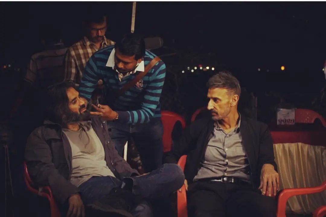ShettySena's tweet photo. ACP Vikram &amp; Hooda

#Sunielshetty sir @RahulDevRising sir #HunterOnAmazonminiTV https://t.co/trvEt5d14n