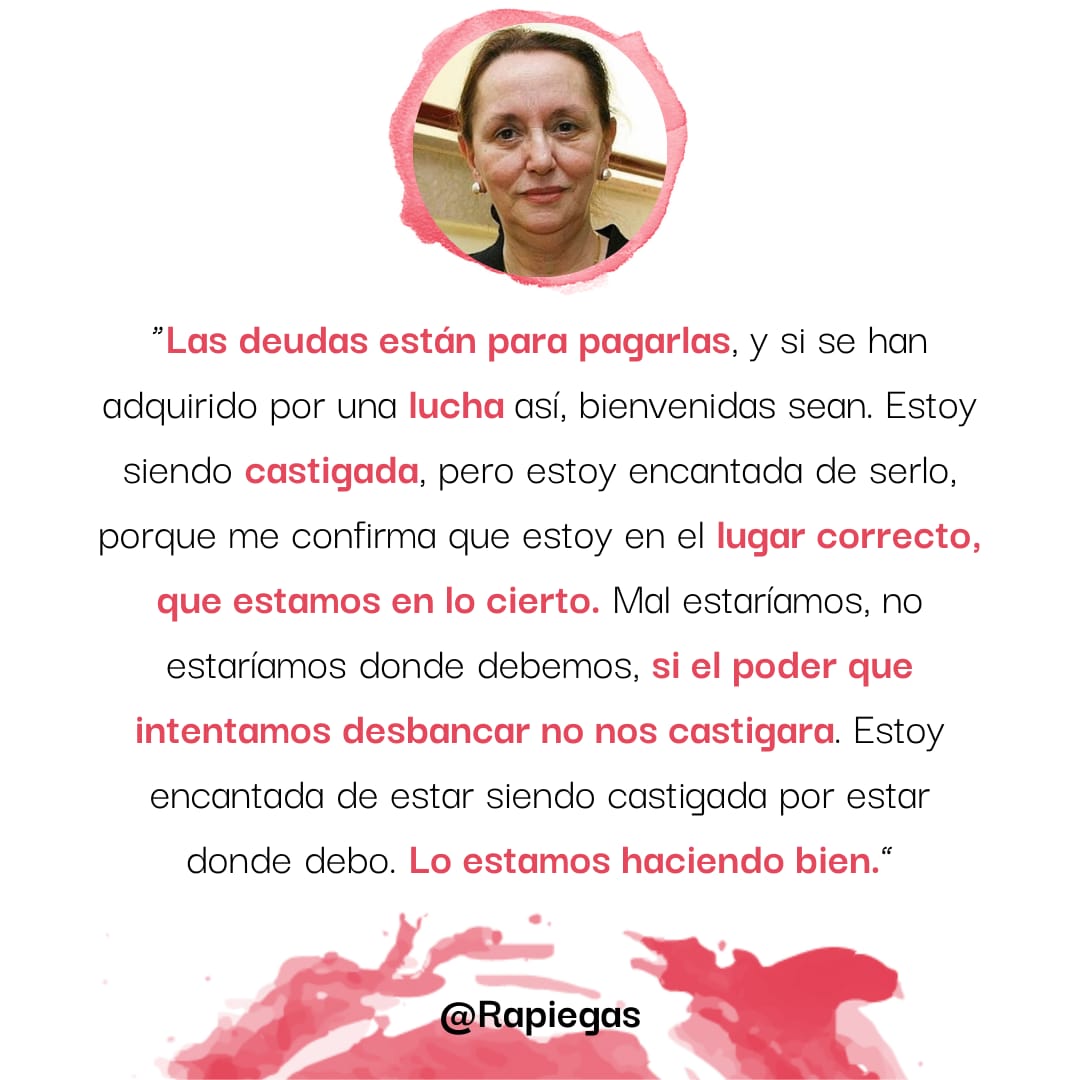 Rapiegas's tweet photo. Durante el XXXIII Feminario de Córdoba, nuestra admirada filósofa y escritora feminista Amelia Valcárcel ha intervenido y dado su opinión sobre su cese del Consejo de Estado. #Rapiegas tuvo la suerte de escuchar su intervención en directo. https://t.co/InMBFnwZhq