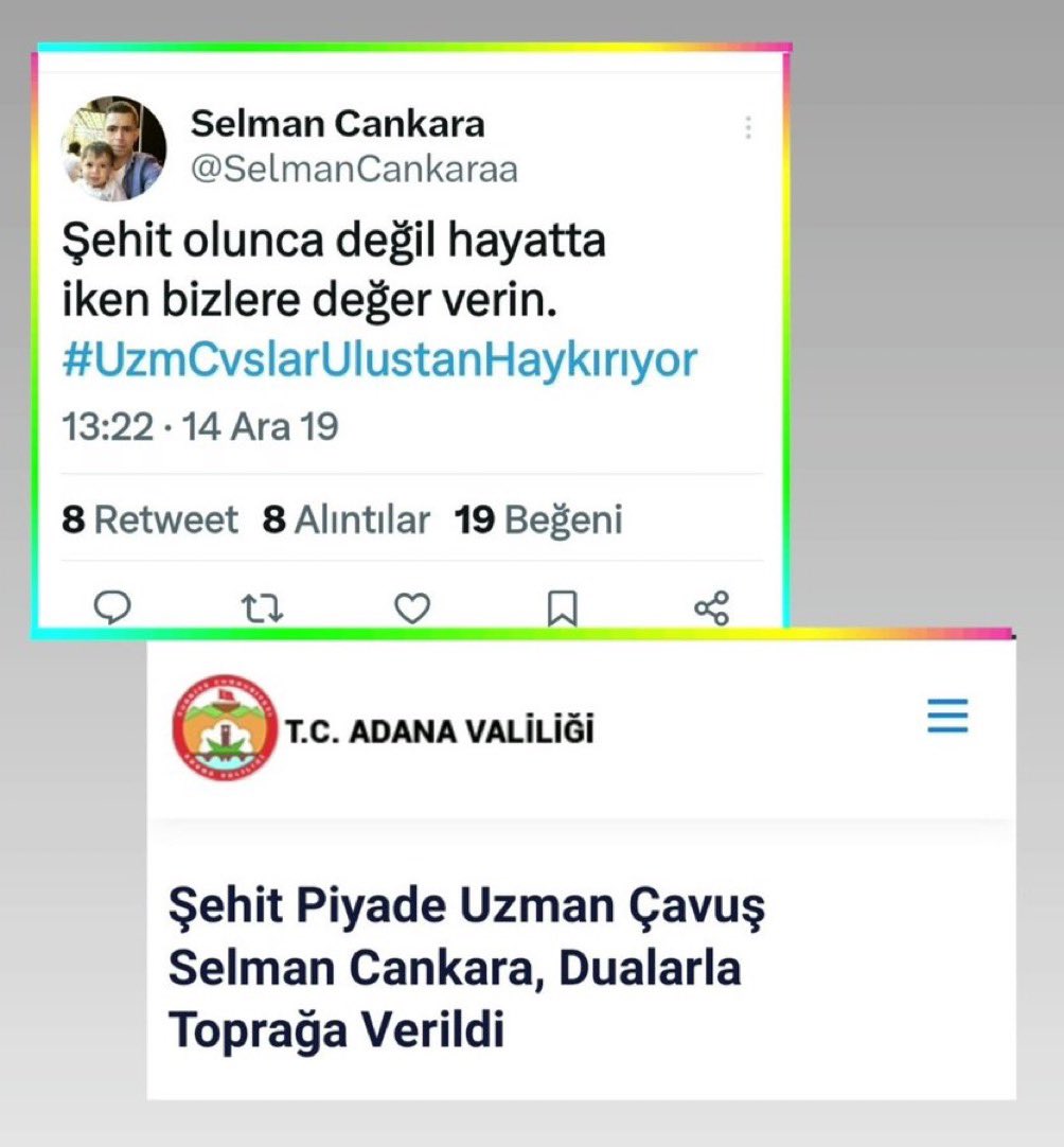 EkremOraklioglu's tweet photo. Sözün Bittiği Yer 

#SıraUzmanÇavuşaKadro https://t.co/KyR53n2tNl