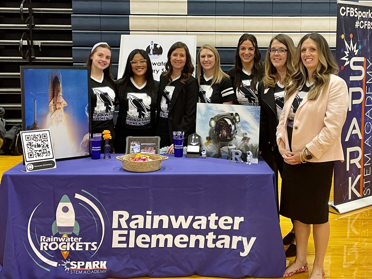 Spark STEM Academy at Rainwater Elementary (@cfbrainwater) on Twitter photo We are #cfbproud to represent our school at the <a href="/CFBISD/">Carrollton-Farmers Branch ISD</a> job fair! Who’s ready to join the Rocket squad?? 🚀🚀
<a href="/nicgreenleaf/">Nicole Greenleaf</a> <a href="/jannafish/">Janna Fisher</a> <a href="/susanmachayo/">Susan Machayo</a> <a href="/EldredgeWendy/">Wendy Eldredge</a> We are #cfbproud to represent our school at the <a href="/CFBISD/">Carrollton-Farmers Branch ISD</a> job fair! Who’s ready to join the Rocket squad?? 🚀🚀
<a href="/nicgreenleaf/">Nicole Greenleaf</a> <a href="/jannafish/">Janna Fisher</a> <a href="/susanmachayo/">Susan Machayo</a> <a href="/EldredgeWendy/">Wendy Eldredge</a>