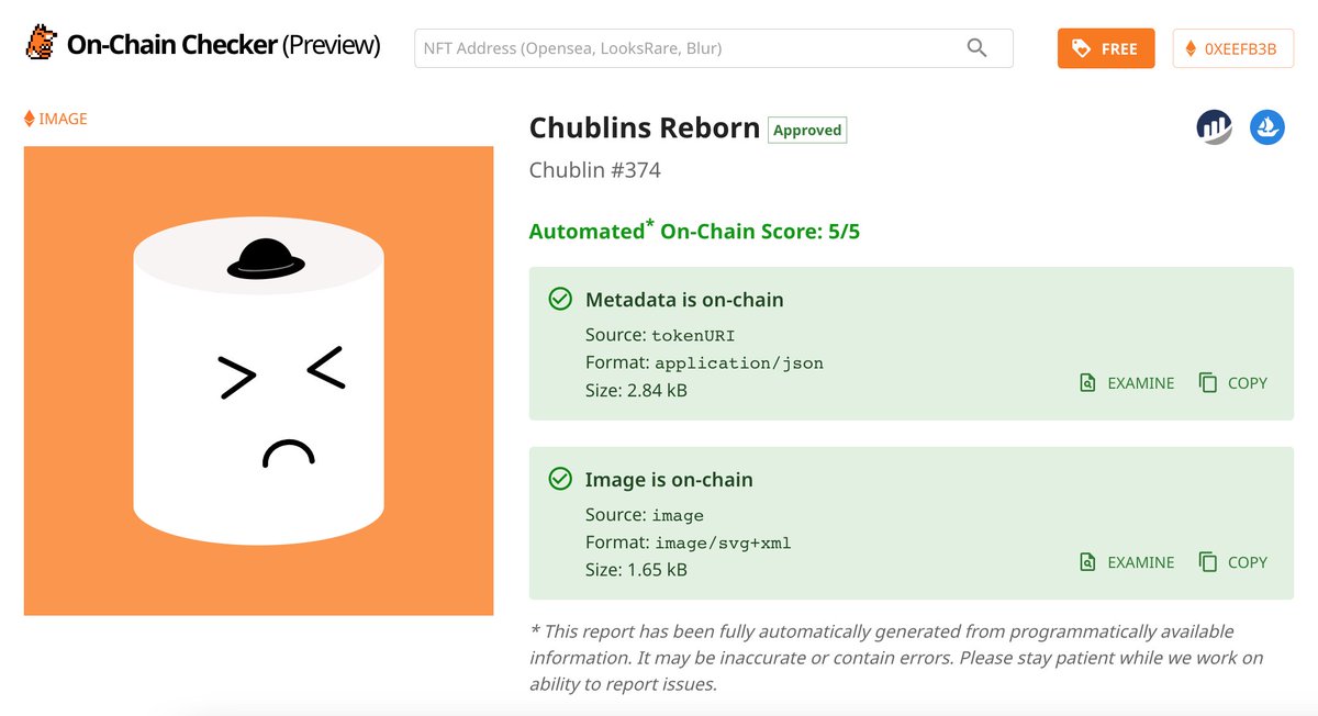 We are proud to announce 4th approved listing for On-Chain Checker:

Chublins Reborn by <a href="/MidwitMilhouse/">Miami Slice</a> 

Chublins have some special powers including making on-chain choices on licensing and toggling on-chain tokenURI on and off.

Warmly welcome to #OnChainChecker <a href="/ChublinsNFT/">Chublins Reborn</a>!