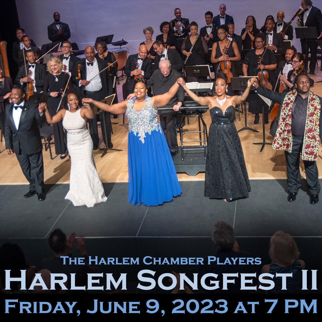 Harlem Songfest II tickets are now available! Visit harlemchamberplayers.org/event/harlem-s… for details.

We hope to see you there. You may get tickets via #LinkInBio or via:
tinyurl.com/mv9y66dc