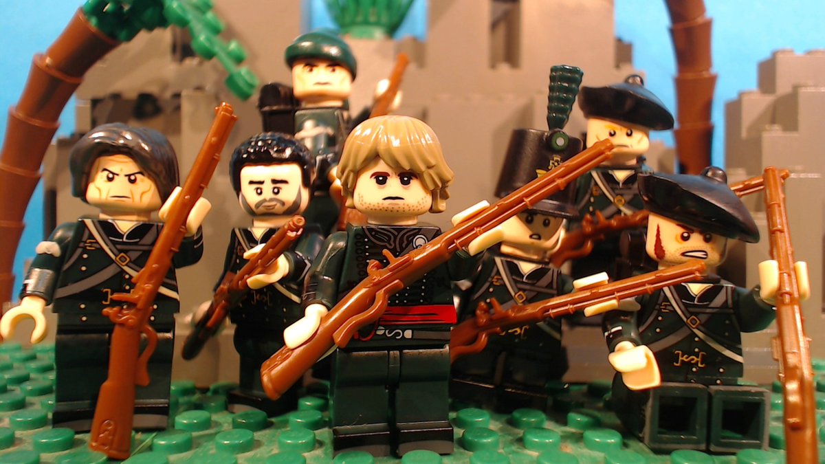 Napoleonicbrick's tweet photo. I made Sharpe's Rifles in LEGO - read how here! (https://t.co/m6IeuMgpE0) 

#LEGO #afol #Napoleonicwars #Sharpesrifles #Seanbean #LEGONapoleonicwars #Overthehillsandfaraway #LEGOWar #LEGOhistory #Toysoldiers https://t.co/kCAYKzFVhI