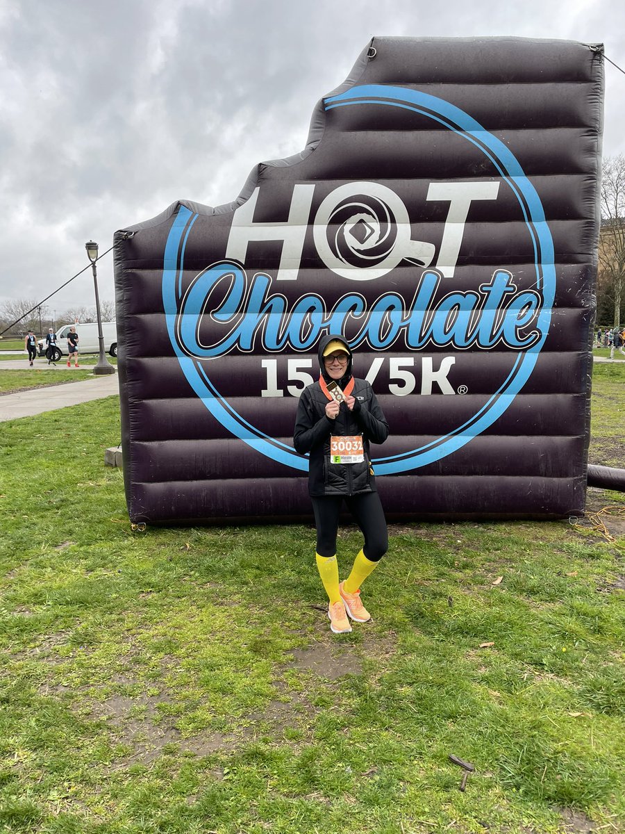 nicoleeabella's tweet image. not the race we wanted but we did get a race. just wish it would have counted for my qualifying races @HotChocolate15k #HC15K