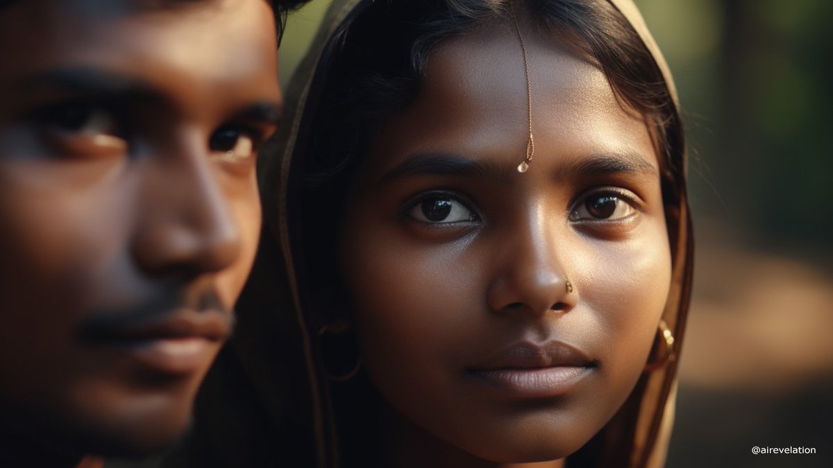airevelation's tweet photo. Wow, look at this AI-generated photo of a couple from Odisha, India. They look so realistic and happy. I wonder how they met and what their story is. #AI #AIgenerated #aiphotography #Odisha #viral #midjourney https://t.co/KAEjJLprwH