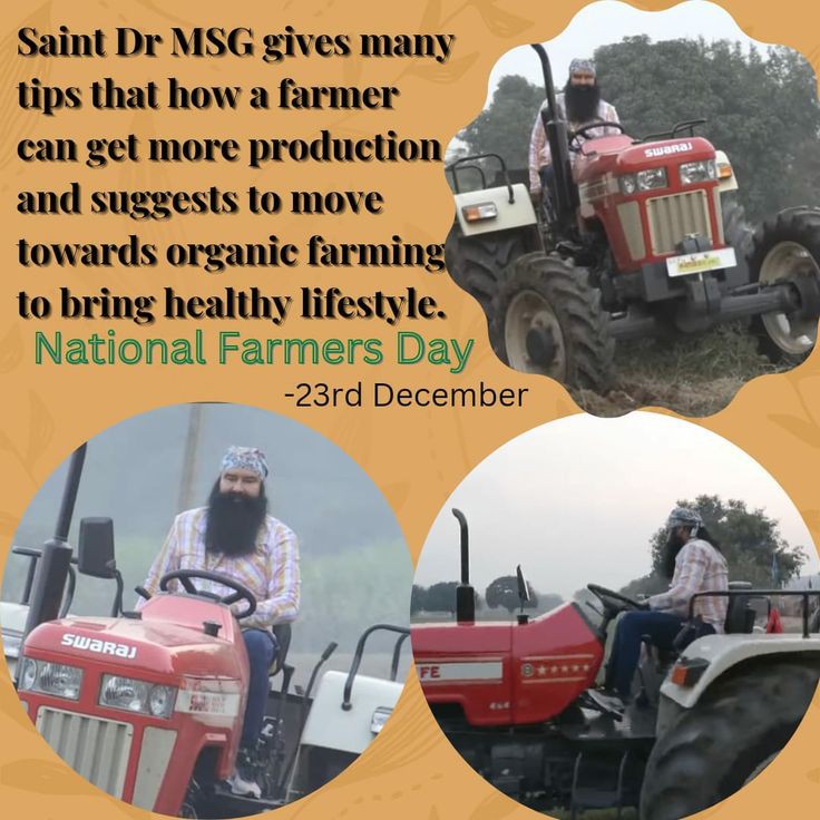 ShikhaInsan10's tweet image. Farming is the base of Economy of any Nation. Saint Gurmeet Ram Rahim Ji suggests the farmers to move towards organic farming as it can lead the nation towards prosperity.
#FarmingTips
#FarmingTipsBySaintMSG
#FarmingGuide
#BecomeASmartFarmer
#LearnAdvanceFarming
#OrganicFarming