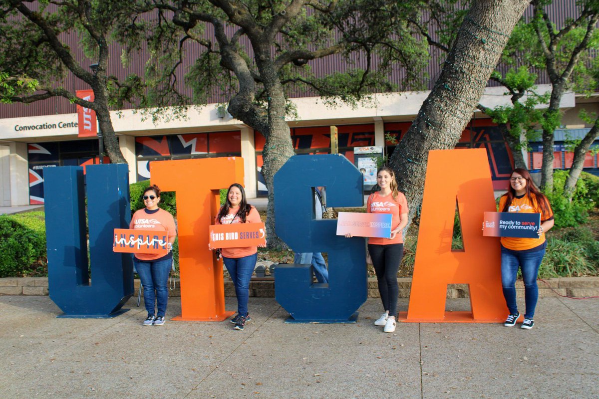 UTSA's tweet photo. “We’re all in this together… Every one of us can make a difference by giving back.” ~Beyoncé
#UTSA #UTSADayOfService #BirdsWhoServe @UTSAStudents @UTSAAlumni https://t.co/QYQyk9AWly