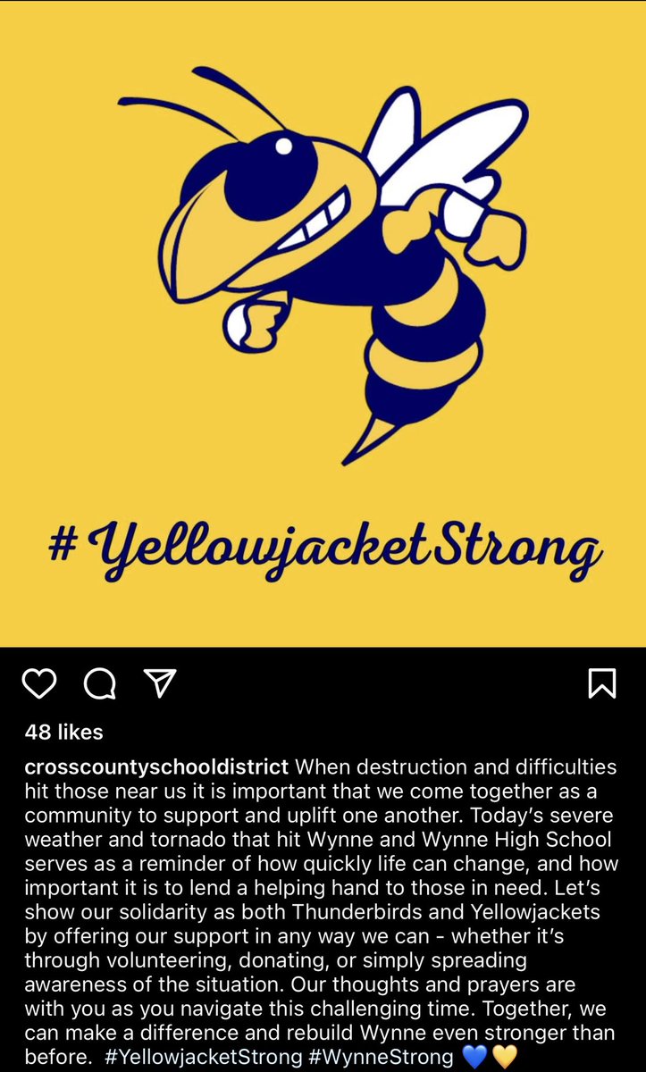 In the coming days, we’ll use our platform to share messages from our Mid-South neighbors on ways to help in the tornado relief efforts. Our hearts go out to all who were affected by Friday’s devastating storms. <a href="/CrossCountySD/">Cross County Schools</a>