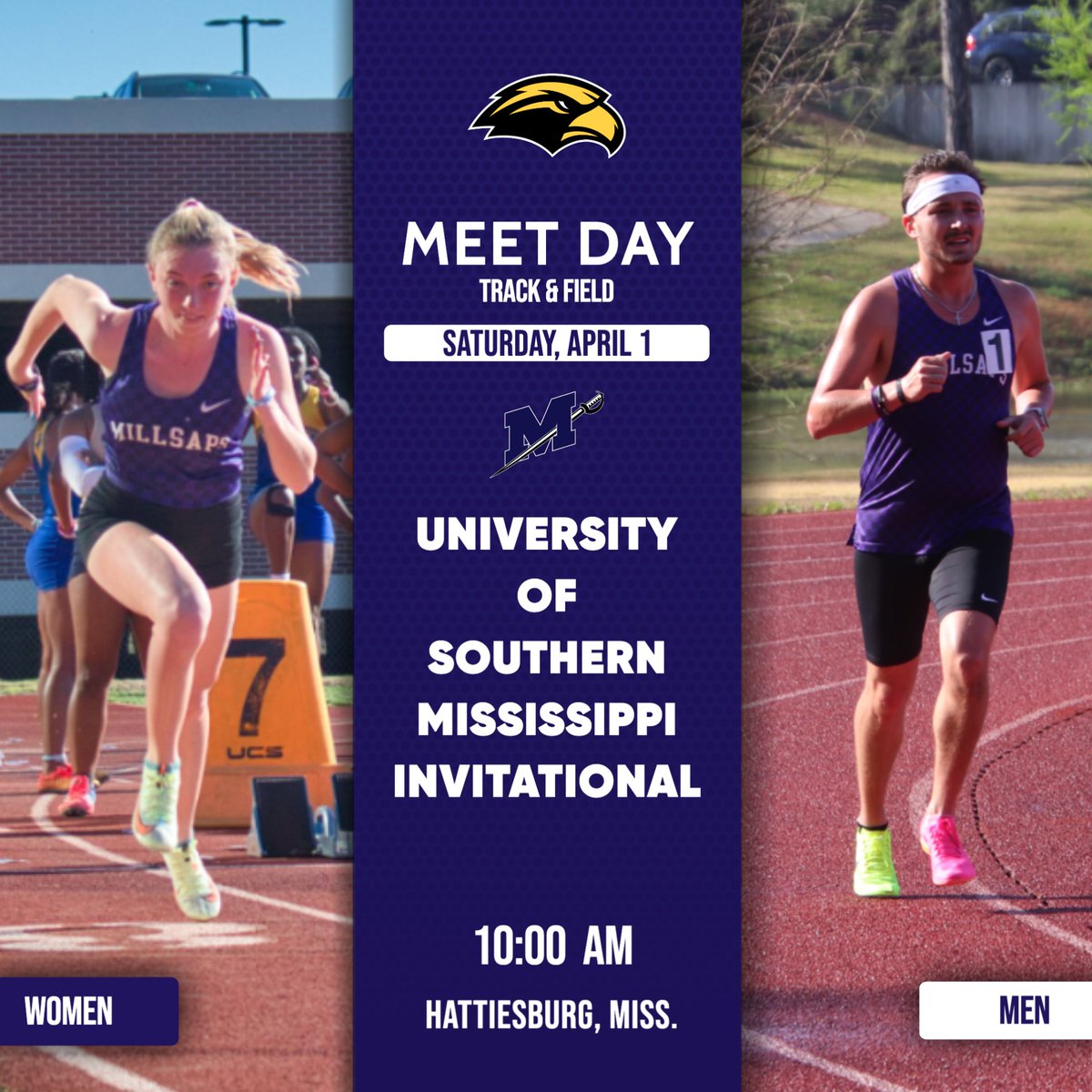 Millsaps College Athletics (@majorathletics) on Twitter photo .<a href="/MillsapsXCTF/">Millsaps XC | TF</a> concludes the USM Invitational with a full-day of competition on Saturday!
📍: Hattiesburg, Miss.
⏰: 10 a.m.
📊: ow.ly/2Ofe50NxfzB
#GoMajors .<a href="/MillsapsXCTF/">Millsaps XC | TF</a> concludes the USM Invitational with a full-day of competition on Saturday!
📍: Hattiesburg, Miss.
⏰: 10 a.m.
📊: ow.ly/2Ofe50NxfzB
#GoMajors