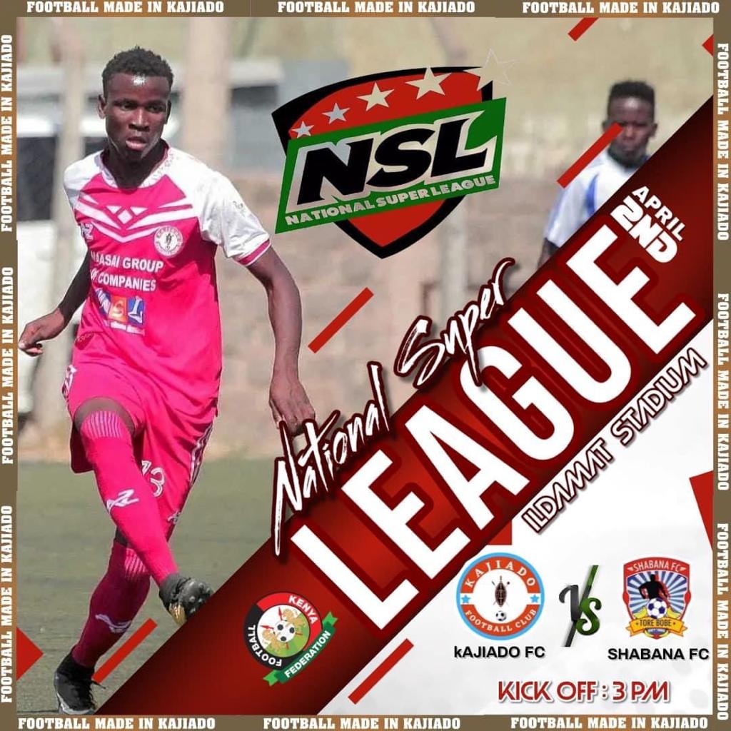 All roads lead to Ildamat Stadium tomorrow as we look to cause an upset to the league leaders.
Kajiado FC vs Shabana FC.
3:00 p.m
#TrustTheProcess 
#WeAreKajiado