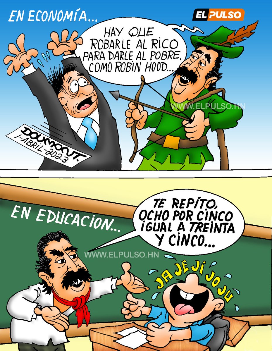 Así lo ve Doumont, el asesor presidencial, Manuel Zelaya, da las  consideraciones sobre la justicia tributaria. #ElPulso #Caricatura