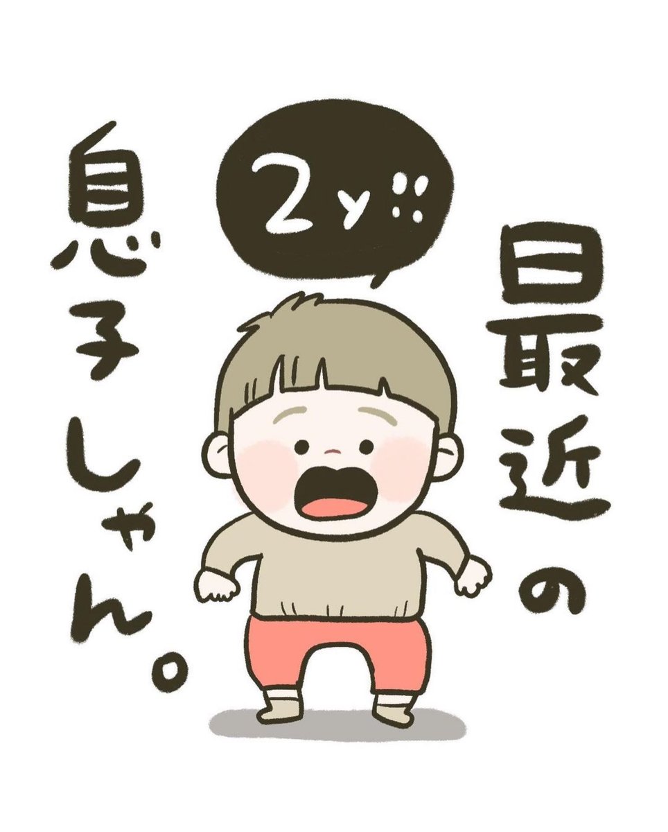 2歳なりたての時の息子の記録✏️(1/2) 