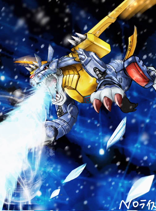 メタルガルルモン完成しました!#メタルガルルモン#デジモンアドベンチャー 