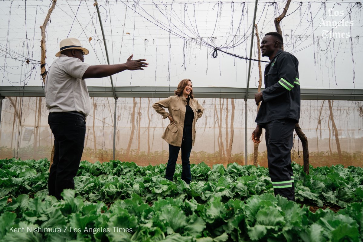 More photos from the farm visit with <a href="/VP/">Vice President JD Vance</a> Kamala Harris at Panuka Farm, where she also delivered remarks after her tour. The VP spoke about the importance of innovation – a theme on the trip, also noting that a high percentage of farmers in Zambia are women.