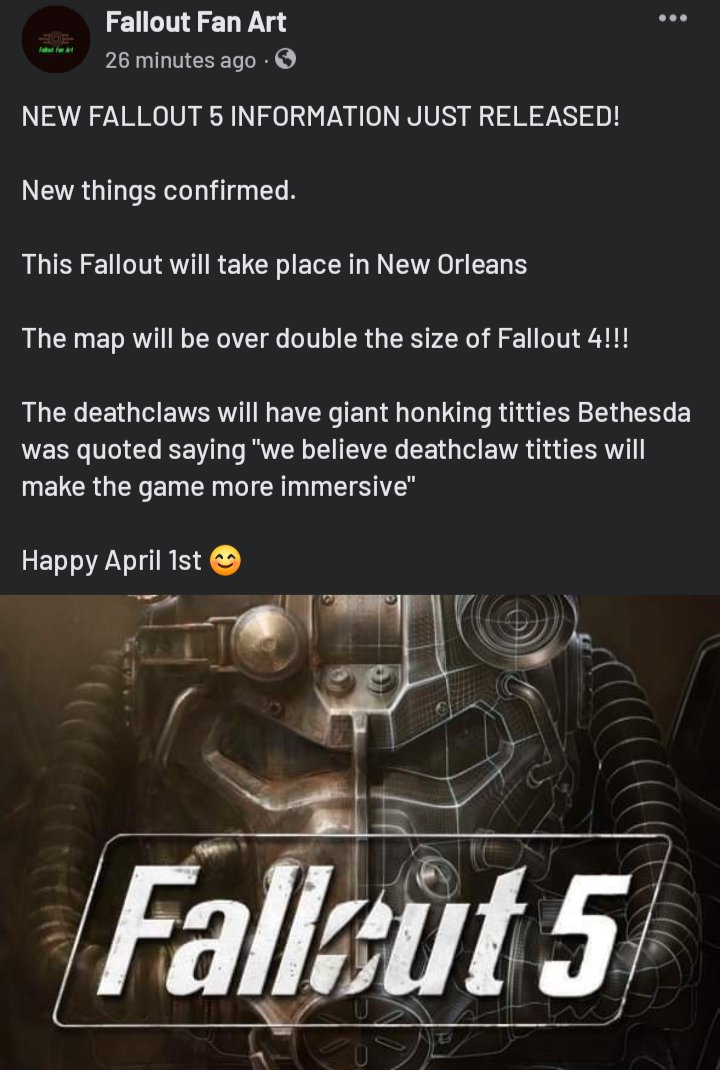 FalloutFanArt's tweet photo. New Fallout 5 information just released!!!
#Fallout https://t.co/tapJ1G1k13