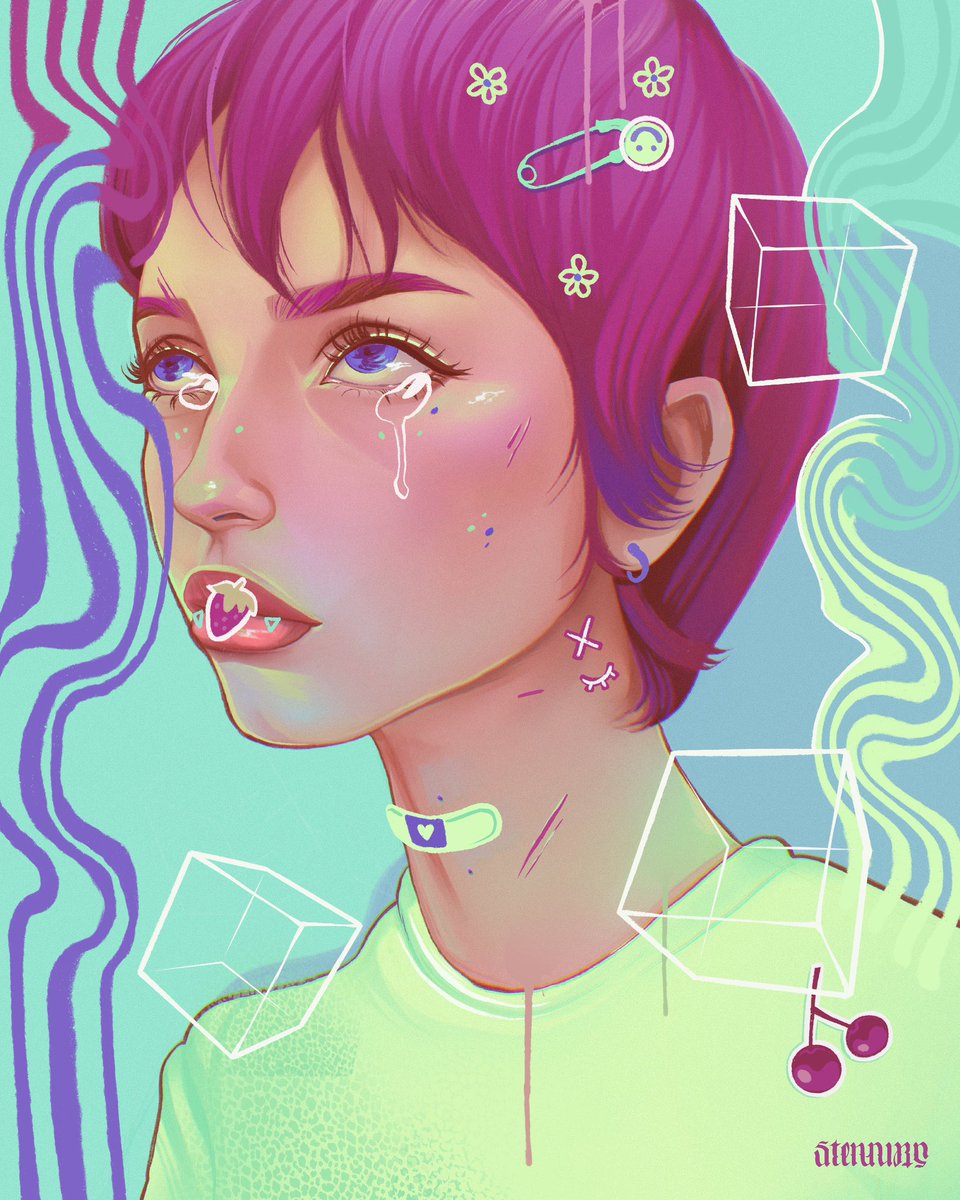 Trying out something new before the next art block hits.