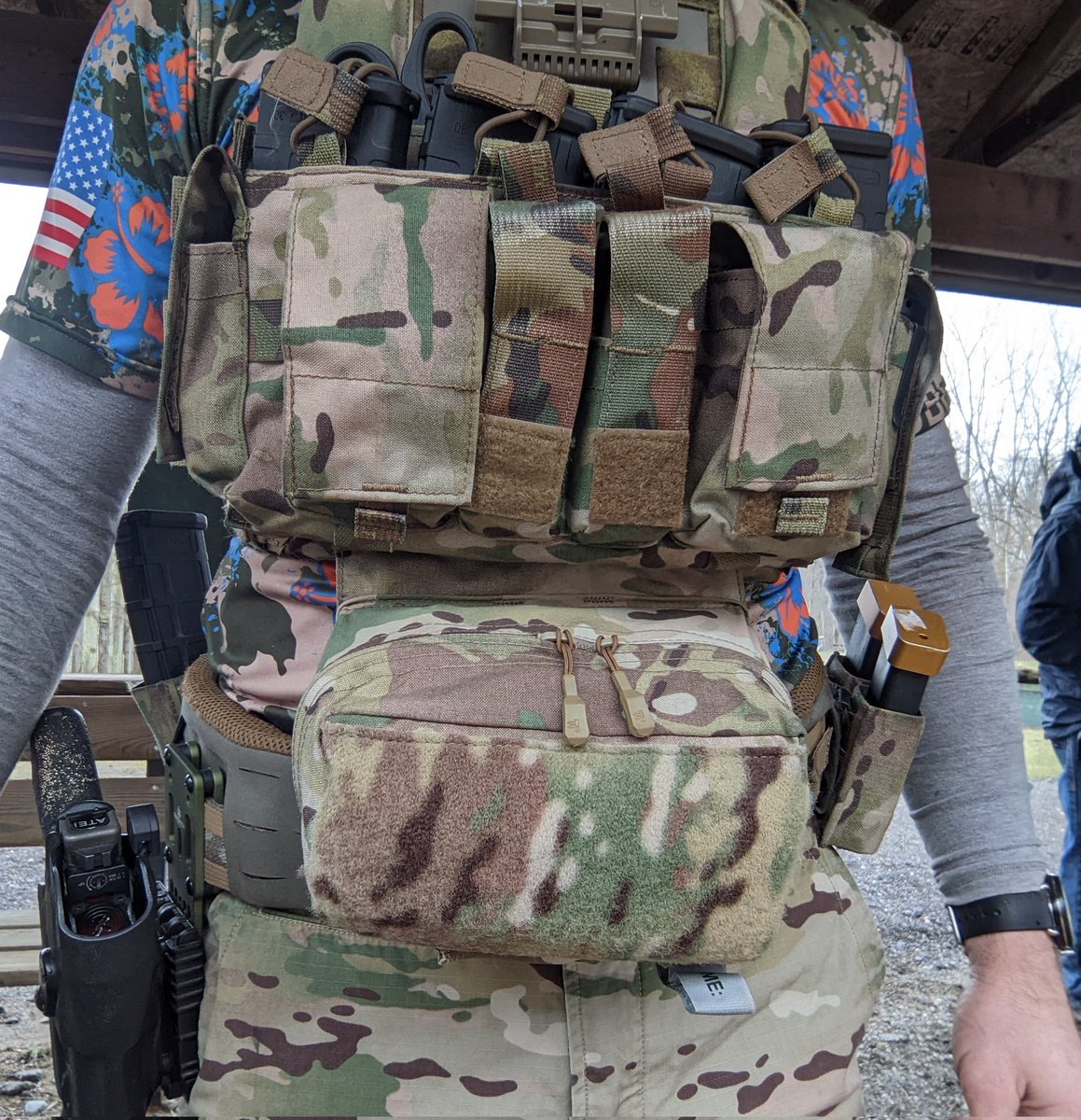 There is nothing weird about civilians owning body armor, plate carriers, and 'weapons of war'. It's 48 degrees and raining. Get outside, put on your kit, and touch grass.