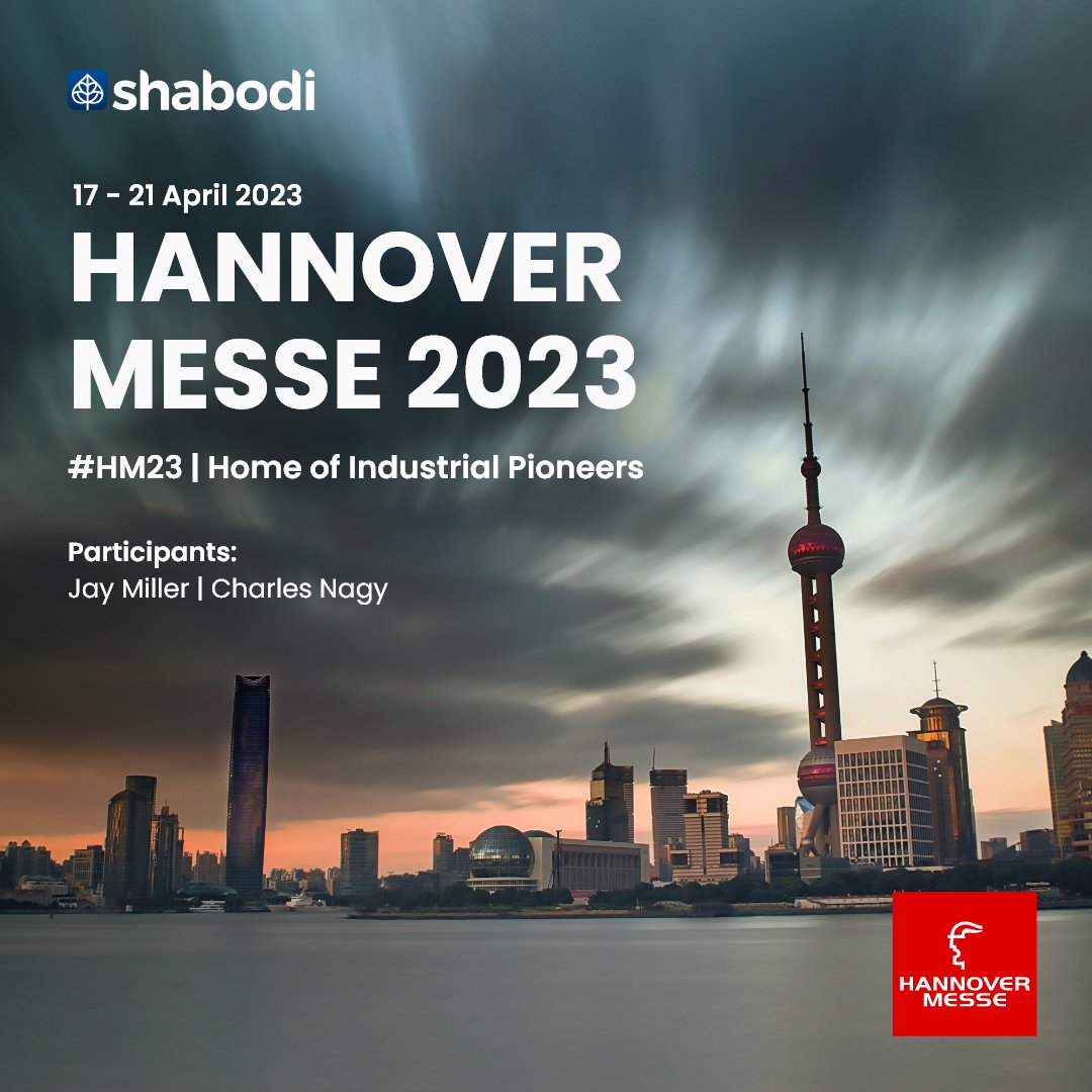 Shabodicorp's tweet photo. Connect with our leaders Charles Nagy and Jay Miller at " Hannover Messe 2023"
#HM23 #hannovermesse23 #5gtechnology #5Gacceleration 5gnetwork
#Industry4 #AdvancedNetworks #IOT #Smartfactory #ports #Mining #Programmable5G #5GNetworkexposureFunction #networkawareapplications https://t.co/xtWESPgCqh