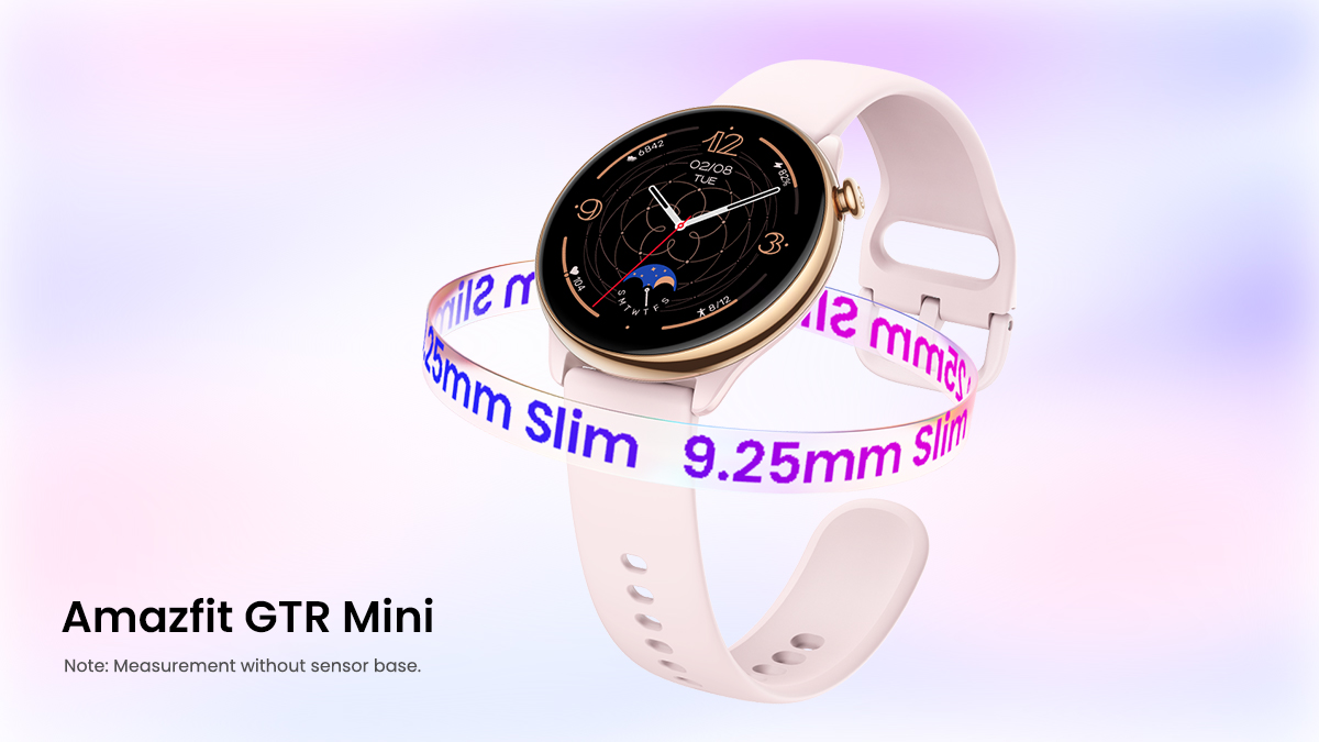 AmazfitIN's tweet photo. Don't keep your fashion sense boxed in 😎 Unleash #MaxStyle with the brand-new Amazfit GTR Mini ⌚ At only 9.25mm, you'll have a hard time finding a round #smartwatch with a slimmer fit!
#Amazfit #GTRMini #MaxPowerMaxStyle #NewArrival #Smartwatch #GearTheAllRounder https://t.co/qGbHMD5q65