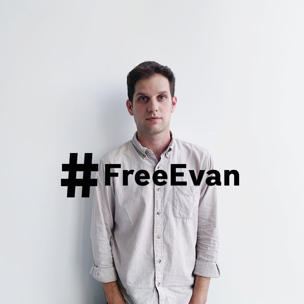 #IStandWithEvan #FreeEvan #FreeEvanGershkovich #FreeEvanNow #JournalismIsNotACrime