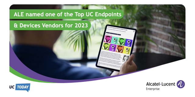 sujit18's tweet photo. UC Today has released its selection of Top UC Endpoints &amp; Devices Vendors for 2023, including @ALUEnterprise. Click to see why ALE was selected and which other companies made the list. #WhereEverythingConnects #UnifiedCommunications https://t.co/wbpZbwKq5S https://t.co/XtGlqW4uHR