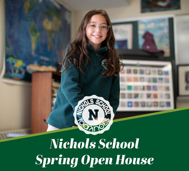 Spring is in the air, and Nichols is opening its doors to prospective families! Join us on May 2nd from 8:30-10:30 a.m. for our Spring Open House and see Nichols in action. Don't miss this opportunity to experience Nichols firsthand! Register now at nicholsschool.org/admissions/ope…
