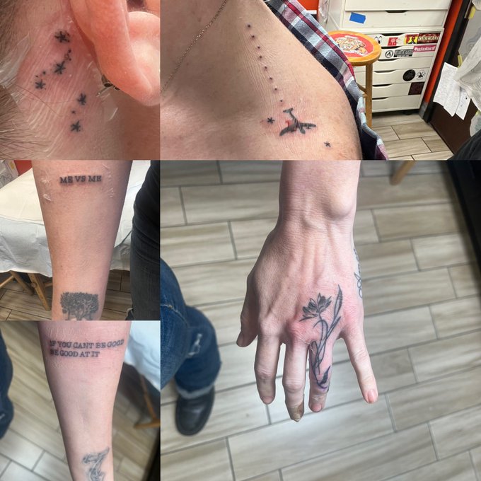 New tattoos 🥰 https://t.co/X1V7zHfoWu