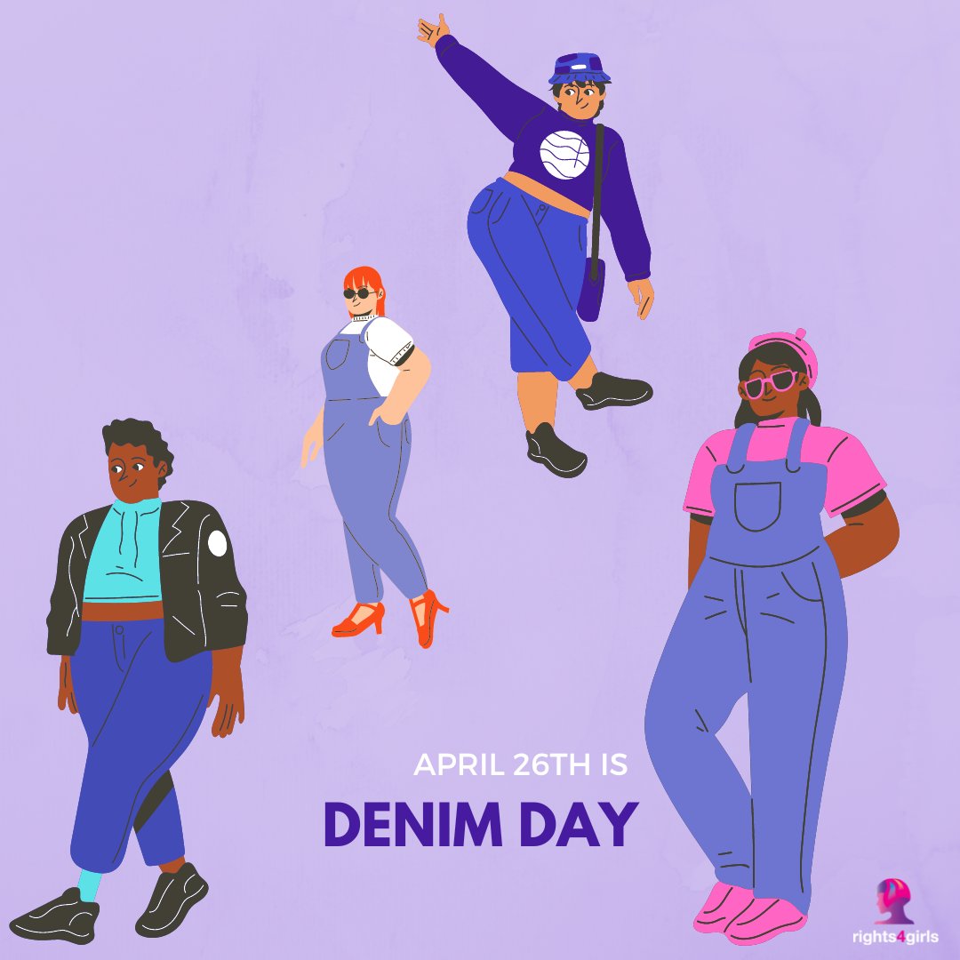 rights4girls's tweet image. Today, on the last Wednesday of April, we mark #DenimDay. On this day, we wear denim to show support for survivors &amp;amp; bring awareness to sexual assault. #SAAM2023