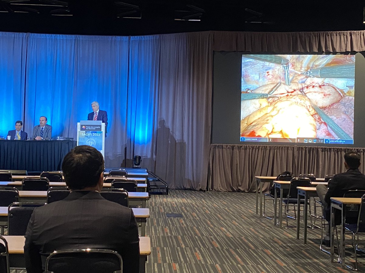 Tips &amp; Tricks in Minimally Invasive Esophagectomy.
Tour de force from <a href="/mivanbh/">MarkvanBergeHenegouwen</a> at #SAGES2023 in #Montreal 
<a href="/SAGES_Updates/">SAGES is in Tampa in 2026!</a> <a href="/Augishealth/">AUGIS</a>