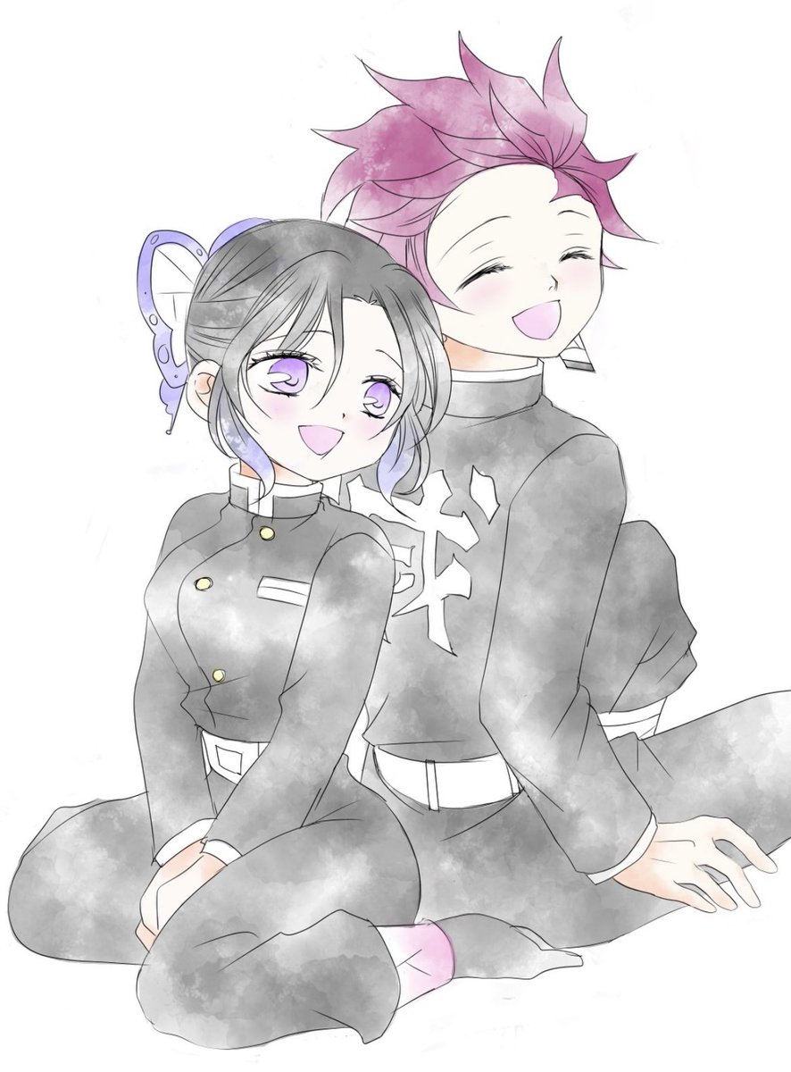 sai kmt垢＊リプ返🐢💦💦さんがTwitterに投稿した胡蝶しのぶ(鬼滅の刃)のイラスト。