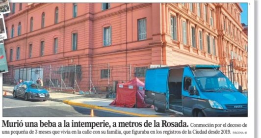 ccomparato1's tweet photo. Símbolo trágico de la degradación Les dolerá la conciencia? @alferdez @CFKArgentina @mauriciomacri @horaciorlarreta https://t.co/CEdtjzkQsl