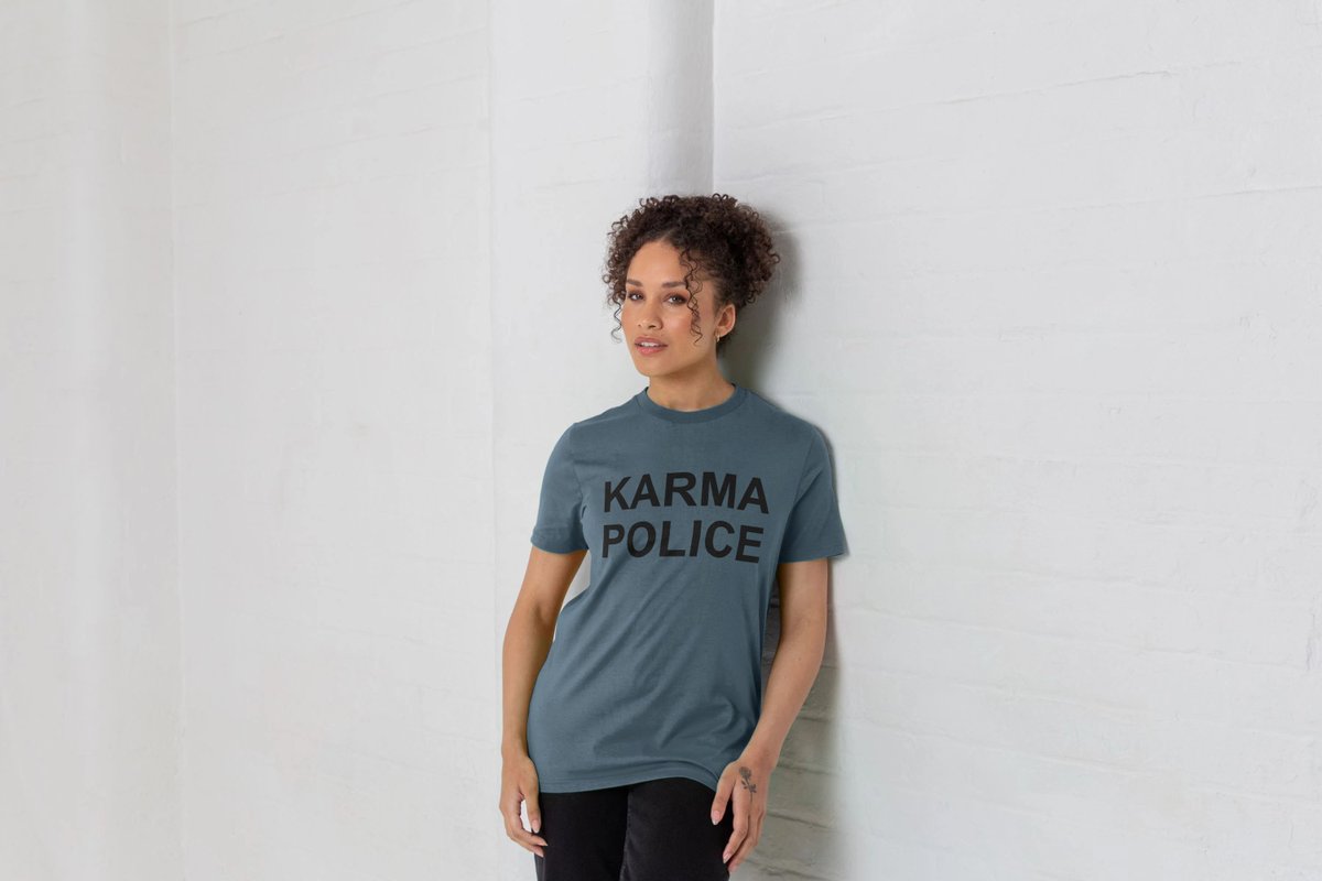 BrawTees's tweet photo. Karma Police t-shirt. https://t.co/7TQmH2IZQZ #karmapolice #Karma https://t.co/MRpPD5IDoH