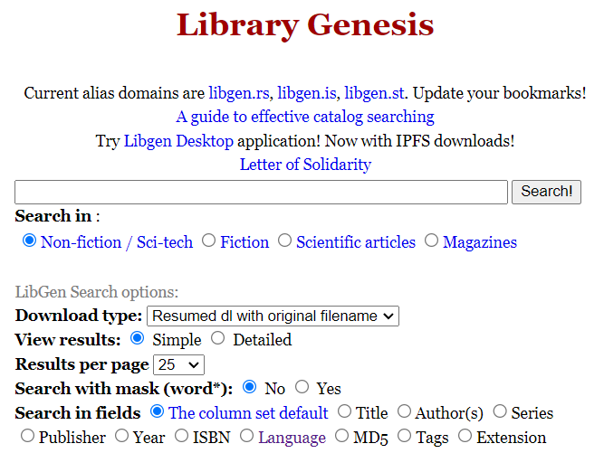 0xtechrock's tweet photo. OSINT TIP #151 📚

Library Genesis is the largest free library in history, get any damn book, search by author, publisher, year.
Technical reading, fiction, Articles - anything!

Maintain #OPSEC
Be careful while downloading, Use TOR.

https://t.co/tNwJUc3jWC

#OSINT #Bookstore https://t.co/2tTxQEBFOM