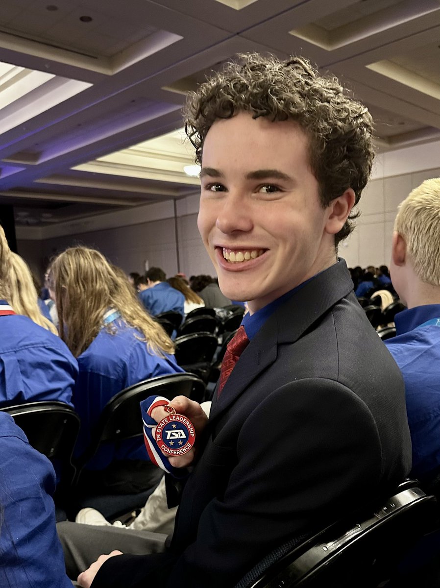 SMMHSEagles's tweet photo. #TnTSA Congrats to our finalists  @TennesseeTSA State Leadership Conference!
🥈Kaitlyn Castellanet 2nd, Essays on Technology.
🥈 Haven Gee, Carver Snyder, Jimmy Giannasi, Tyler Wiggins 2nd, Video Game Design.
🥉 Nicholas Barrett 3rd, Music Production.
#SMMHSsoars https://t.co/1XQ8we7Yre