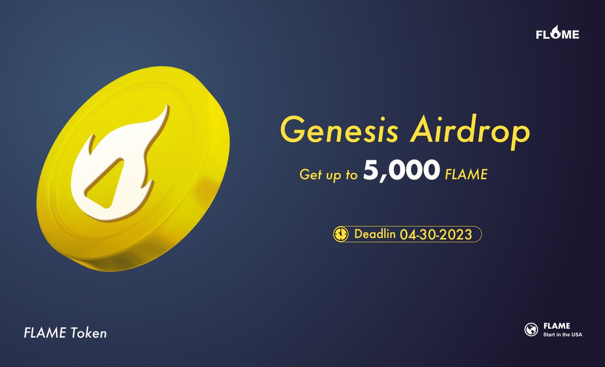 👏👏👏Surprise, more than 100 people have received the FLAME token airdrop worth 1BNB in one day, it will be halved again next, please claim it as soon as possible if you haven't.
👉flame.trade🔥
<a href="/binance/">Binance</a> <a href="/cz_binance/">CZ 🔶 BNB</a> <a href="/BSCNews/">BSCN</a> <a href="/BinanceUS/">Binance.US 🇺🇸</a> <a href="/bsc_daily/">BSCDaily</a> @CoinMarketCa