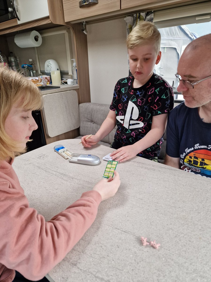 DundonMichelle's tweet photo. 1st day of Easter hols Amelia and Rhys are using maths to work out cost of ice creams. Then playing pass the pigs, taking it in turn to be score keeper π #mathsisreal https://t.co/VH5ETaQngH