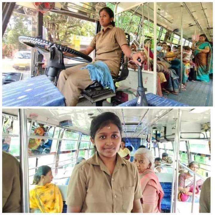 SilkSuchitra's tweet photo. கோவையின் முதல் 
பெண் பேருந்து ஓட்டுநர் 
"ஷர்மிளா"

வாழ்த்துக்கள் https://t.co/HeWHhlmNWB