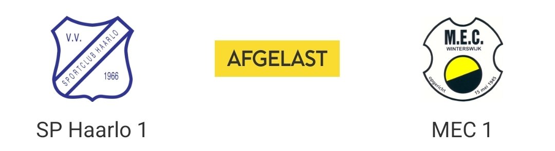 De wedstrijd van het eerste is afgelast! ❌️🌧
#afgelast #sphaarlo
