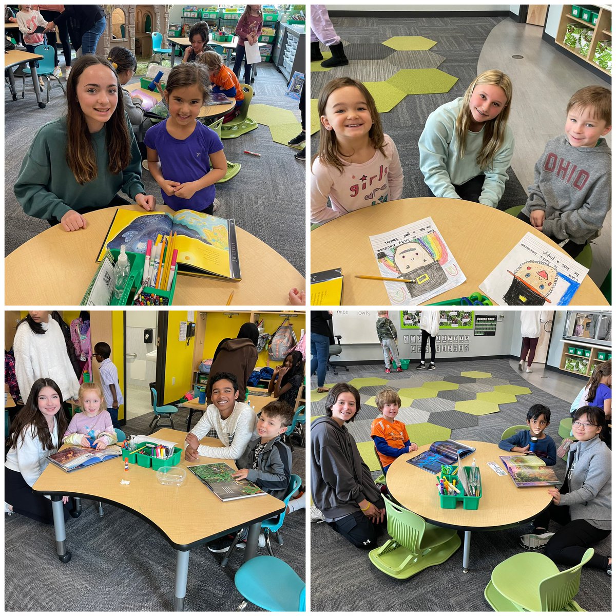 mrsjerger's tweet photo. 7th graders @erms_DCSD ❤️our @adeDCSD Kindergarten buddies with #mathandnocturnalanimals https://t.co/u0zuqNkRkE