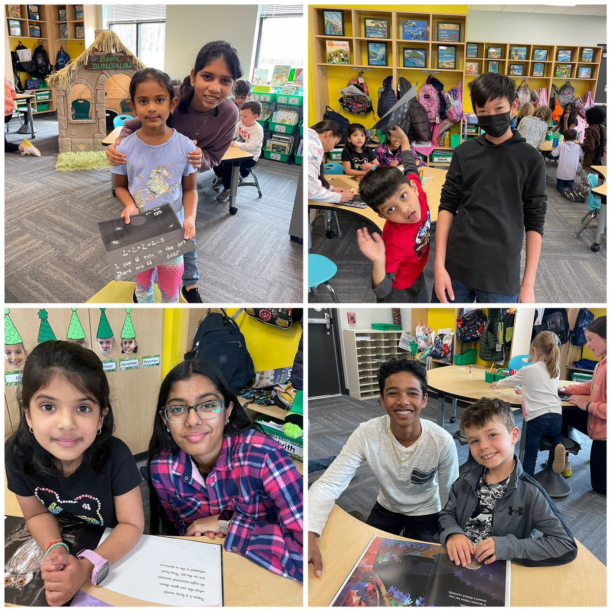 mrsjerger's tweet photo. 7th graders @erms_DCSD ❤️our @adeDCSD Kindergarten buddies with #mathandnocturnalanimals https://t.co/u0zuqNkRkE