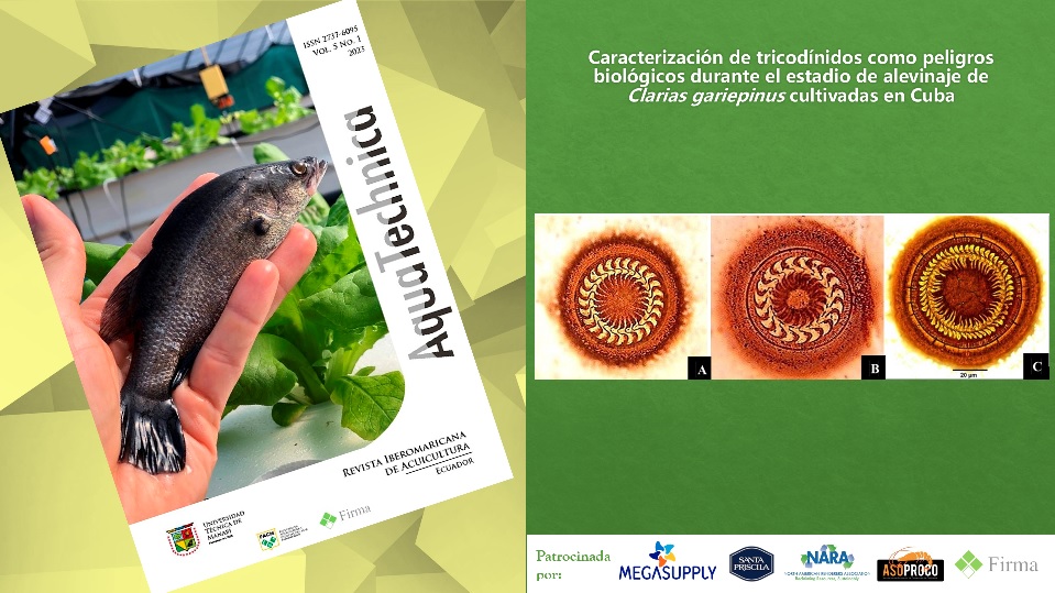 AquaRevista's tweet photo. En el Vol. 5 No. 1
Caracterización de tricodínidos como peligros biológicos durante el estadio de alevinaje de Clarias gariepinuscultivadas en #Cuba
✍️Eolian M. Rodríguez-Vara et al

👉https://t.co/XYkgt4rhh2 https://t.co/c6mkwhoWD7