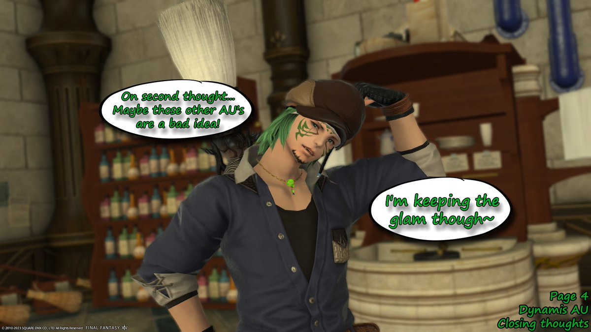 Wedgebuncle's tweet photo. It was really fun playing the Janitor but now it's time to get back to being the goofy dork I am haha
#GPOSER #Miqote #ffxiv #FFXIVScreenshots #DynamisAcademia #DynamisAU https://t.co/kPbzZtR9cF