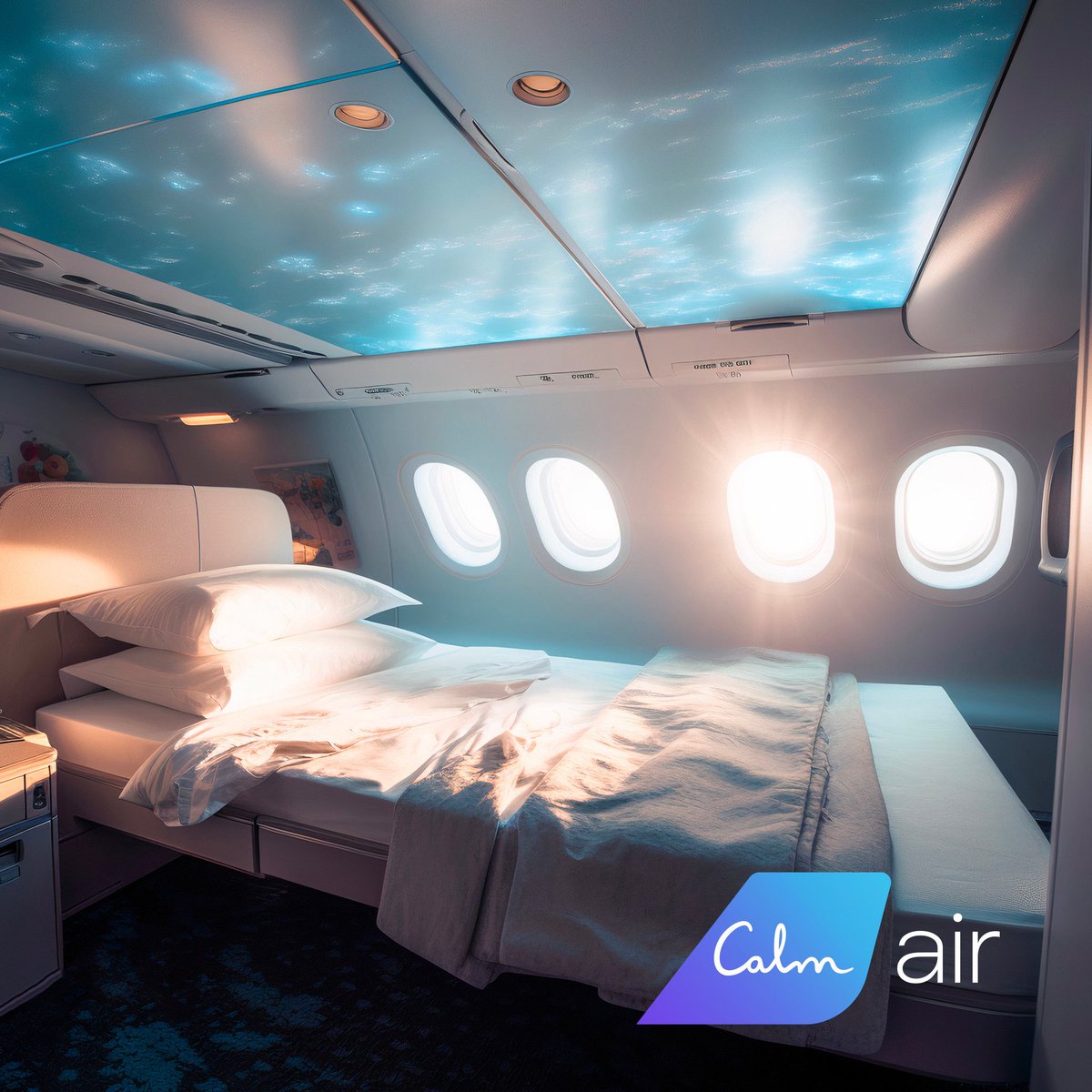 acton's tweet photo. Introducing @Calm Air:  The world’s first stress-reducing airline. 
https://t.co/taenz11W0P https://t.co/QzI2EpU3jf