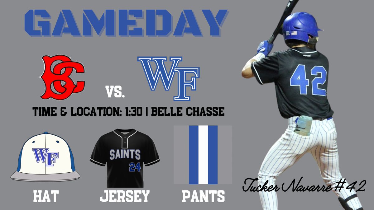 WFHS__Baseball's tweet photo. Belle Chasse in route 🛣️ https://t.co/bRVVnYHsm5