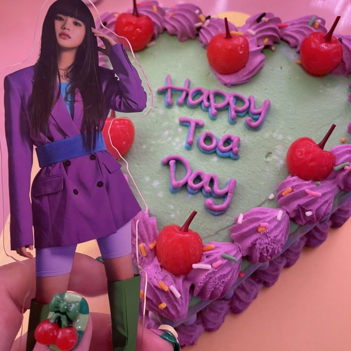 ___tosza's tweet photo. ♡𝟮𝟬𝟮𝟯𝟬𝟰𝟬𝟮♡
𝗛𝗮𝗽𝗽𝘆𝗕𝗶𝗿𝘁𝗵𝗱𝗮𝘆𝗧𝗼𝗮𝗰𝗵𝗮𝗻〜💚🍒

だいすきな都愛ちゃん
お誕生日おめでとう⭐️💞💕

 #原田都愛 ちゃん♡ https://t.co/ewFjdWhHqY