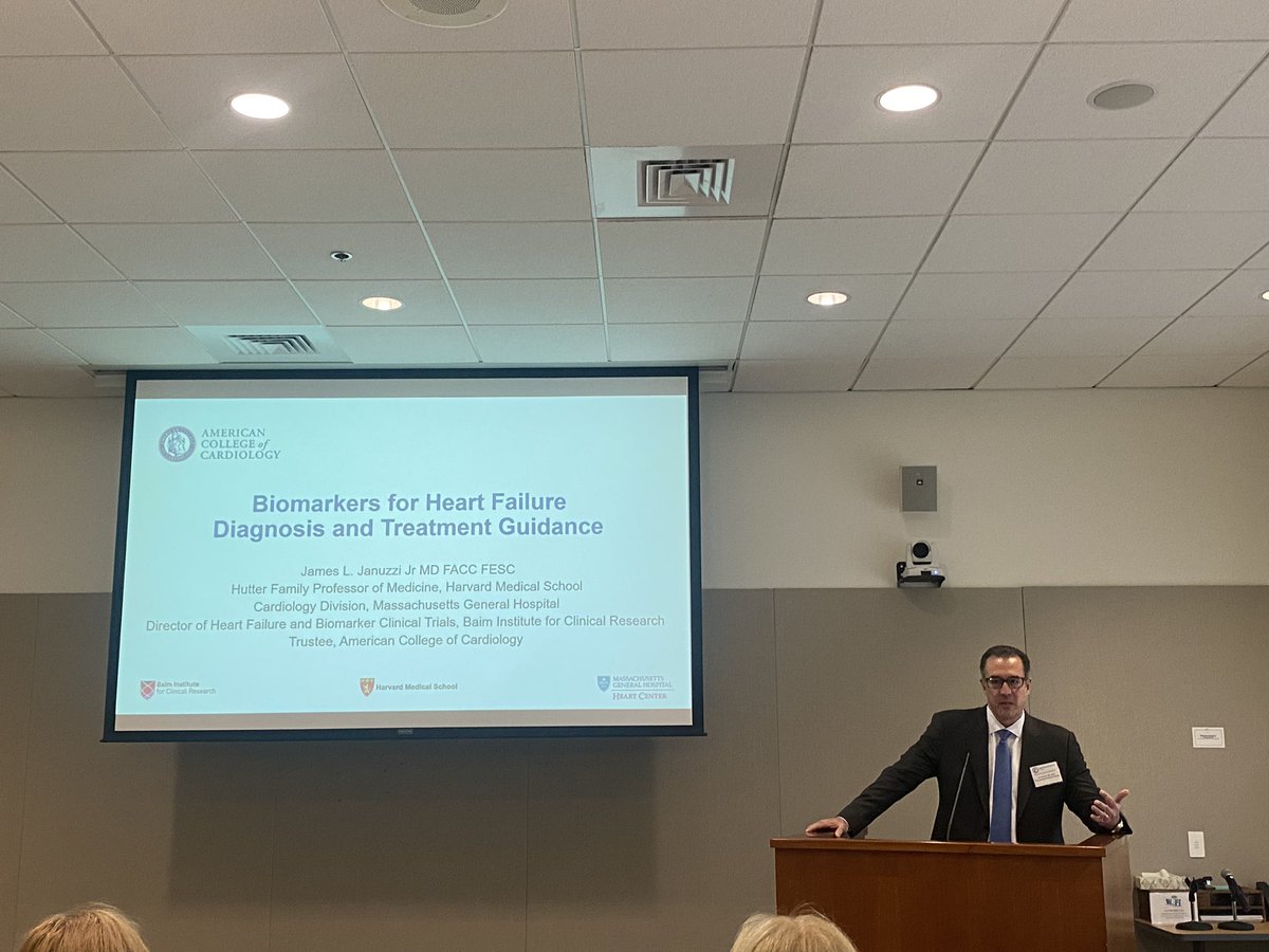 SonuAbrahamMD's tweet photo. Great talk by @JJheart_doc #ThekingofBiomarkers @ACCMass ! 

NT-proBNP 
✅ Diagnosis
✅ Pre-discharge risk assessment 
✅ Prognosis

Why is it elevated? 
Acute HF - Volume overload 
Chronic HF- Cardiac remodeling @drmalissawood @md_harrington @SaurabhSDani @omarsiddiqi https://t.co/0PYFsqnz0n