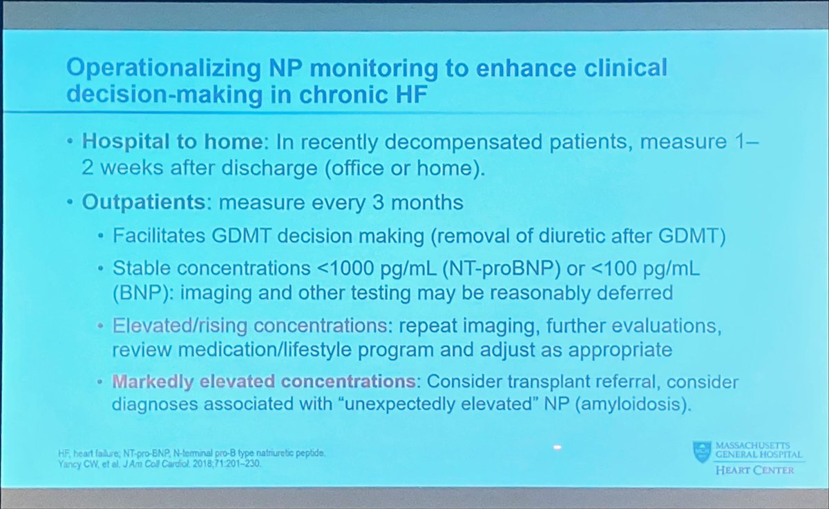 SonuAbrahamMD's tweet photo. Great talk by @JJheart_doc #ThekingofBiomarkers @ACCMass ! 

NT-proBNP 
✅ Diagnosis
✅ Pre-discharge risk assessment 
✅ Prognosis

Why is it elevated? 
Acute HF - Volume overload 
Chronic HF- Cardiac remodeling @drmalissawood @md_harrington @SaurabhSDani @omarsiddiqi https://t.co/0PYFsqnz0n